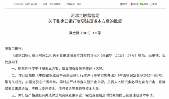 时隔(👨)半年再定增！张家口银行频频补充资本背后，盈利能力亟待改善